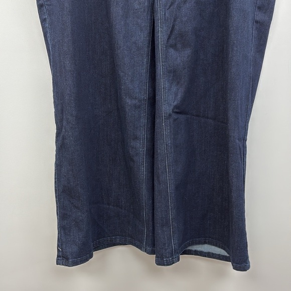 Modcloth The Grier '70s High Rise Wide Flared Leg Jeans Dark Washed Denim 28 - Picture 4 of 8